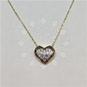 925 Sterling Silver Heart Geometric Minimal Dainty Pendant Necklace