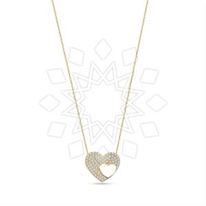 925 Sterling Silver Heart Pendant Necklace