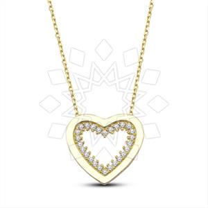 925 Sterling Silver Heart Pendant Necklace