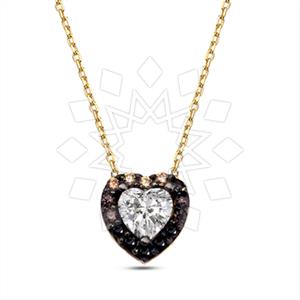 925 Sterling Silver Heart Pendant Necklace