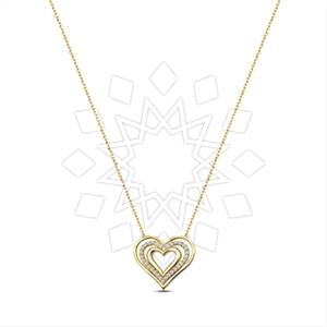 925 Sterling Silver Heart Pendant Necklace