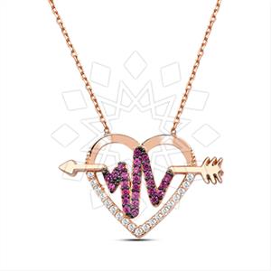 925 Sterling Silver Heart Pendant Necklace