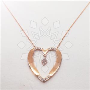 925 Sterling Silver Heart Pendant Necklace