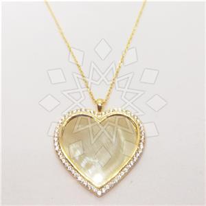 925 Sterling Silver Heart Pendant Necklace