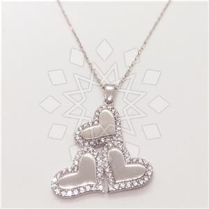 925 Sterling Silver Heart Pendant Necklace