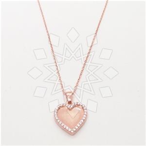 925 Sterling Silver Heart Pendant Necklace