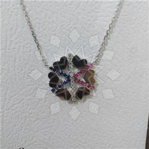 925 Sterling Silver Heart Pendant Necklace