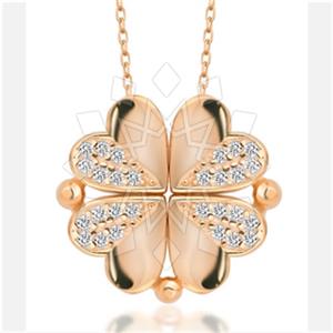 925 Sterling Silver Heart Pendant Necklace