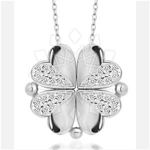 925 Sterling Silver Heart Pendant Necklace