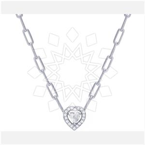 925 Sterling Silver Heart Pendant Necklace