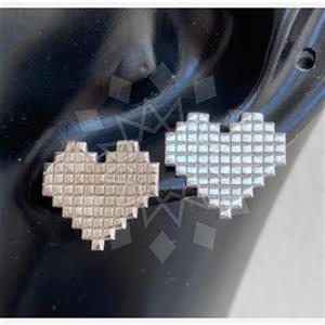925 Sterling Silver Heart Stud Earrings