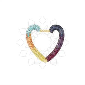 925 Sterling Silver Heart Unique Earrings