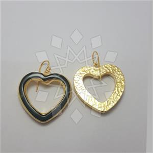 925 Sterling Silver Heart Unique Earrings