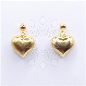 925 Sterling Silver Heart Unique Earrings