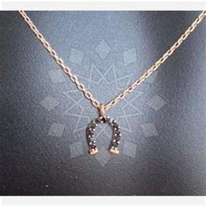 925 Sterling Silver Horseshoe Pendant Necklace