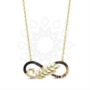 925 Sterling Silver Infinity Flower Pendant Necklace