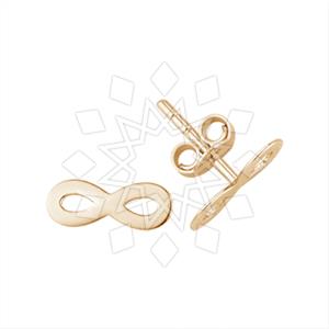 925 Sterling Silver Infinity Minimal Dainty Stud Earrings