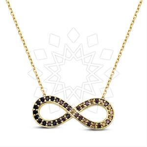 925 Sterling Silver Infinity Pendant Necklace