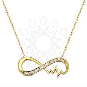 925 Sterling Silver Infinity Pendant Necklace