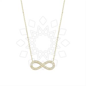 925 Sterling Silver Infinity Pendant Necklace