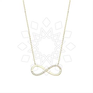 925 Sterling Silver Infinity Pendant Necklace