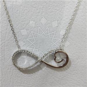 925 Sterling Silver Infinity Pendant Necklace
