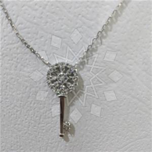925 Sterling Silver Keys Pendant Necklace