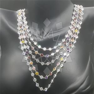 925 Sterling Silver Large Bold Beaded Necklace