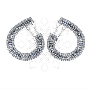 925 Sterling Silver Large Bold Statement Earring