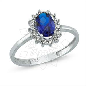 925 Sterling Silver Minimal Dainty Engagement and Wedding Rings