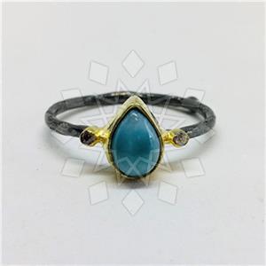 925 Sterling Silver Minimal Dainty Gemstone Rings