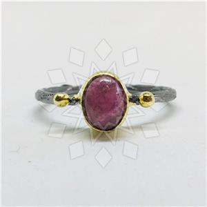 925 Sterling Silver Minimal Dainty Gemstone Rings