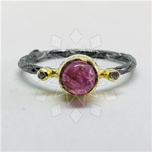 925 Sterling Silver Minimal Dainty Gemstone Rings