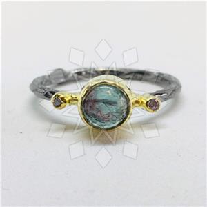 925 Sterling Silver Minimal Dainty Gemstone Rings