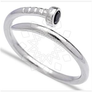 925 Sterling Silver Minimal Dainty Gemstone Rings