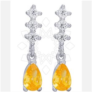 925 Sterling Silver Modern  Dangle Earrings