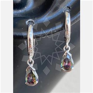 925 Sterling Silver Modern Italian Style  Dangle Earrings