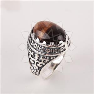 925 Sterling Silver Modern  Mens Ring