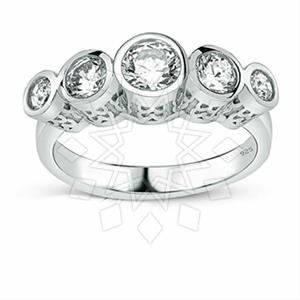 925 Sterling Silver Modern  Multi Gemstone Rings