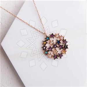 925 Sterling Silver Modern  Pendant Necklace