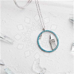 925 Sterling Silver Modern  Pendant Necklace