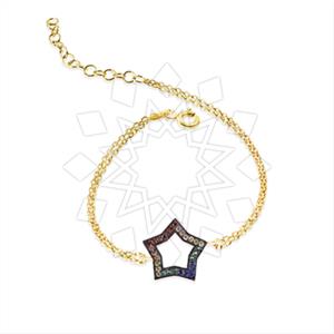 925 Sterling Silver Moon and Stars Classic Bracelets