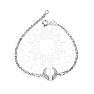 925 Sterling Silver Moon and Stars Classic Bracelets