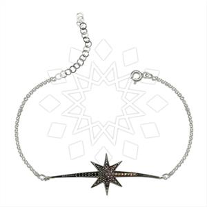925 Sterling Silver Moon and Stars Classic Bracelets