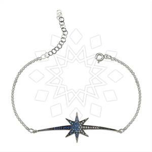 925 Sterling Silver Moon and Stars Classic Bracelets