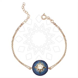 925 Sterling Silver Moon and Stars Classic Bracelets