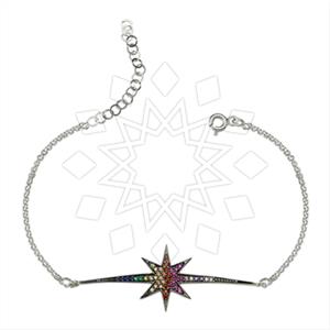 925 Sterling Silver Moon and Stars Classic Bracelets