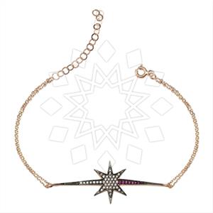 925 Sterling Silver Moon and Stars Classic Bracelets