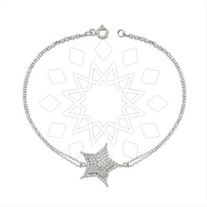 925 Sterling Silver Moon and Stars Classic Bracelets