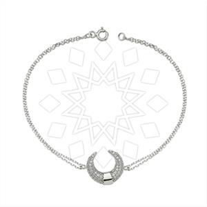 925 Sterling Silver Moon and Stars Classic Bracelets
